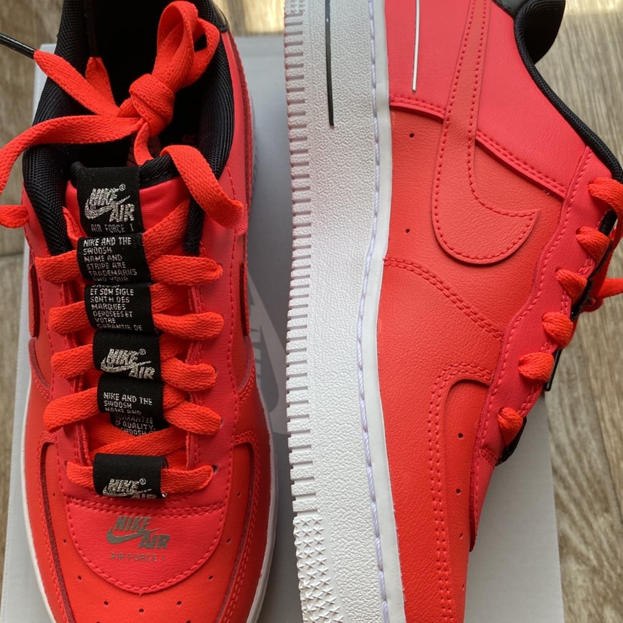 GS) Nike Air Force 1 LV8 3 'Laser Crimson' CJ4092-600 - KICKS CREW