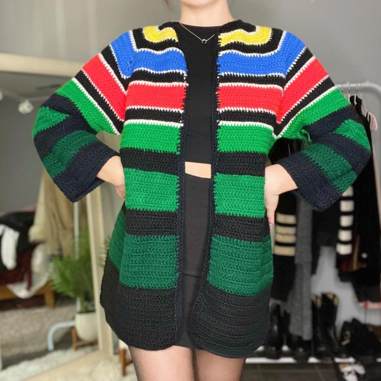 Multicolored cardigan clearance