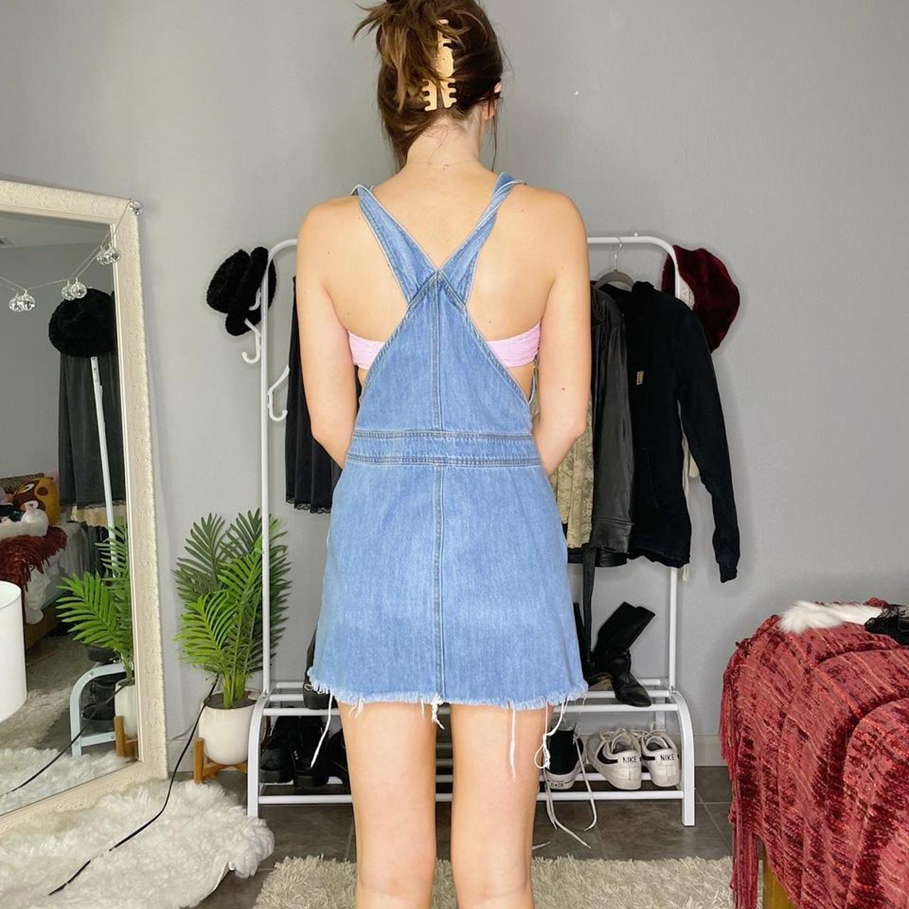 Denim overall hotsell skirt nike