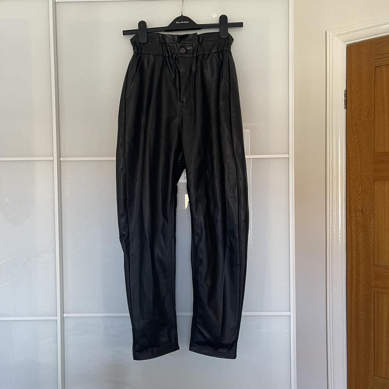 zara-black-leather-trousers-depop