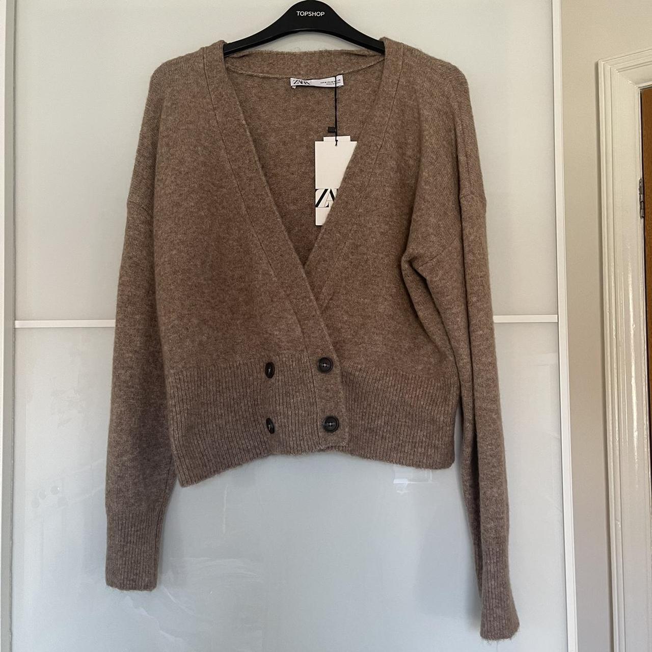 Zara crop cardigan - Depop