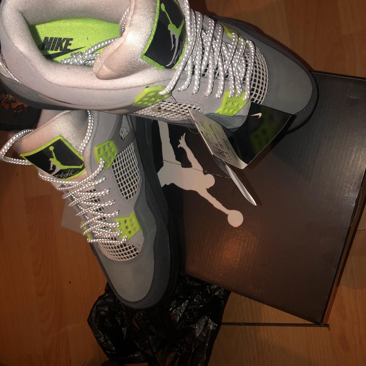 Proof of purchase for Jordan 4 retro neon | Depop
