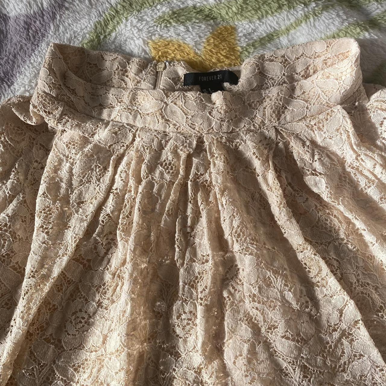 Second Life Marketplace - AURORA - Mesh Mini Skater Skirt - Cream Lace