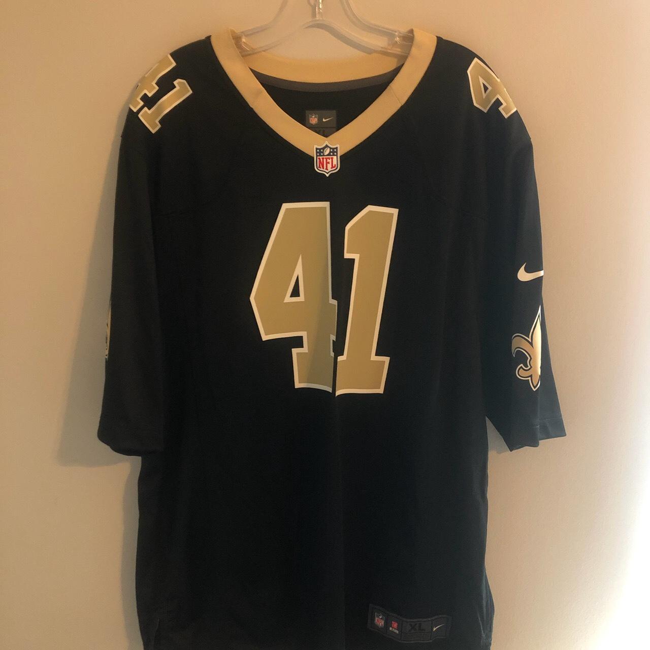 Black Nike NFL New Orleans Saints Kamara #41 Jersey