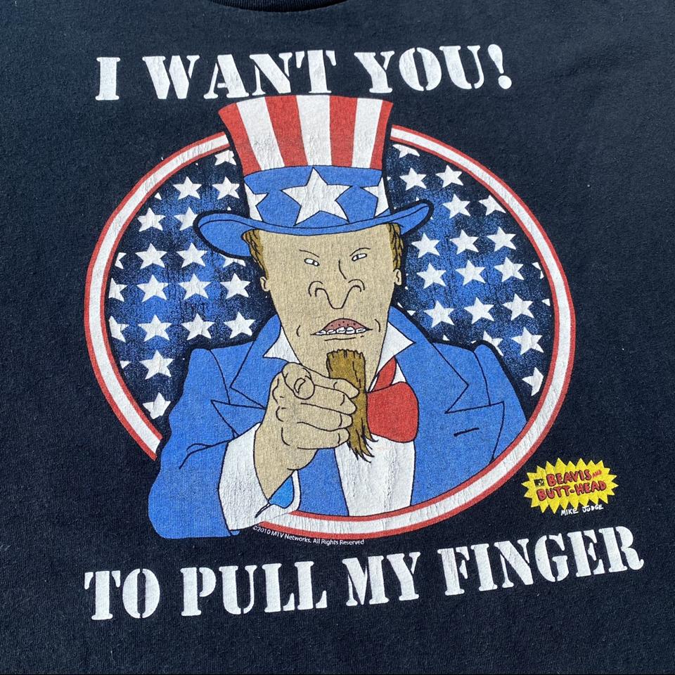 Crazy Beavis & Butt-head “Uncle Sam Pull My Finger”... - Depop