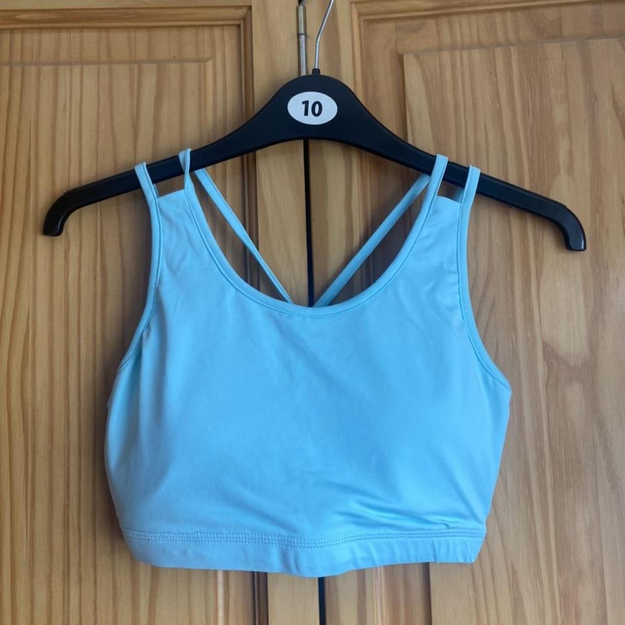 Shein criss cross back sports bra Size small Brand - Depop