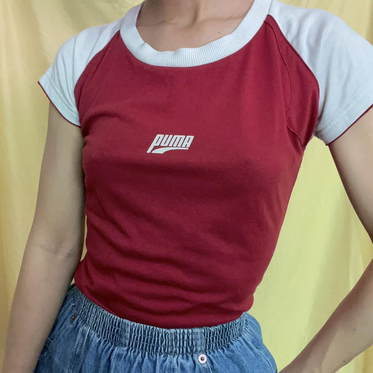 puma burgundy shirt