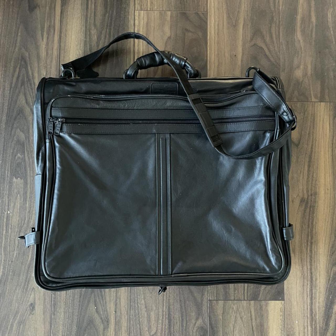 Genuine leather suit carrier Great for travel... - Depop