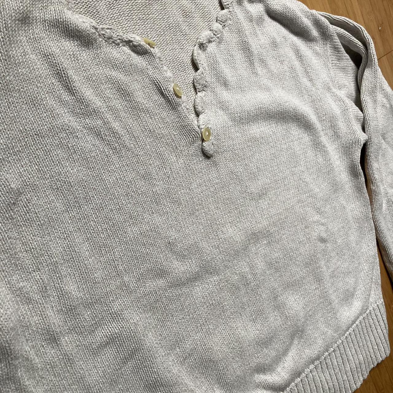 Product Image 3 - Beige sweatshirt with scalloped trim