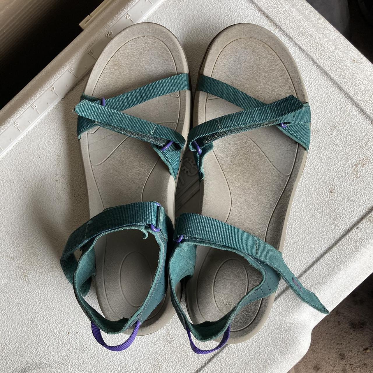 Teva Women's Blue and Green Sandals (4)