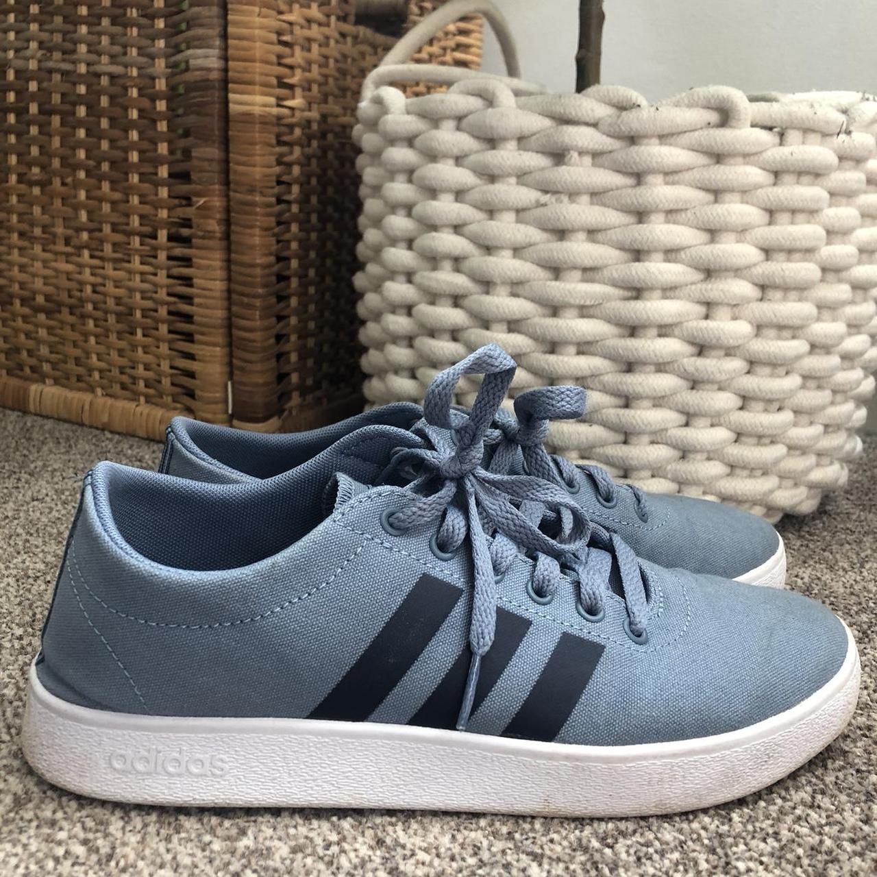 Light blue adidas shoes Made of material #adidas... - Depop