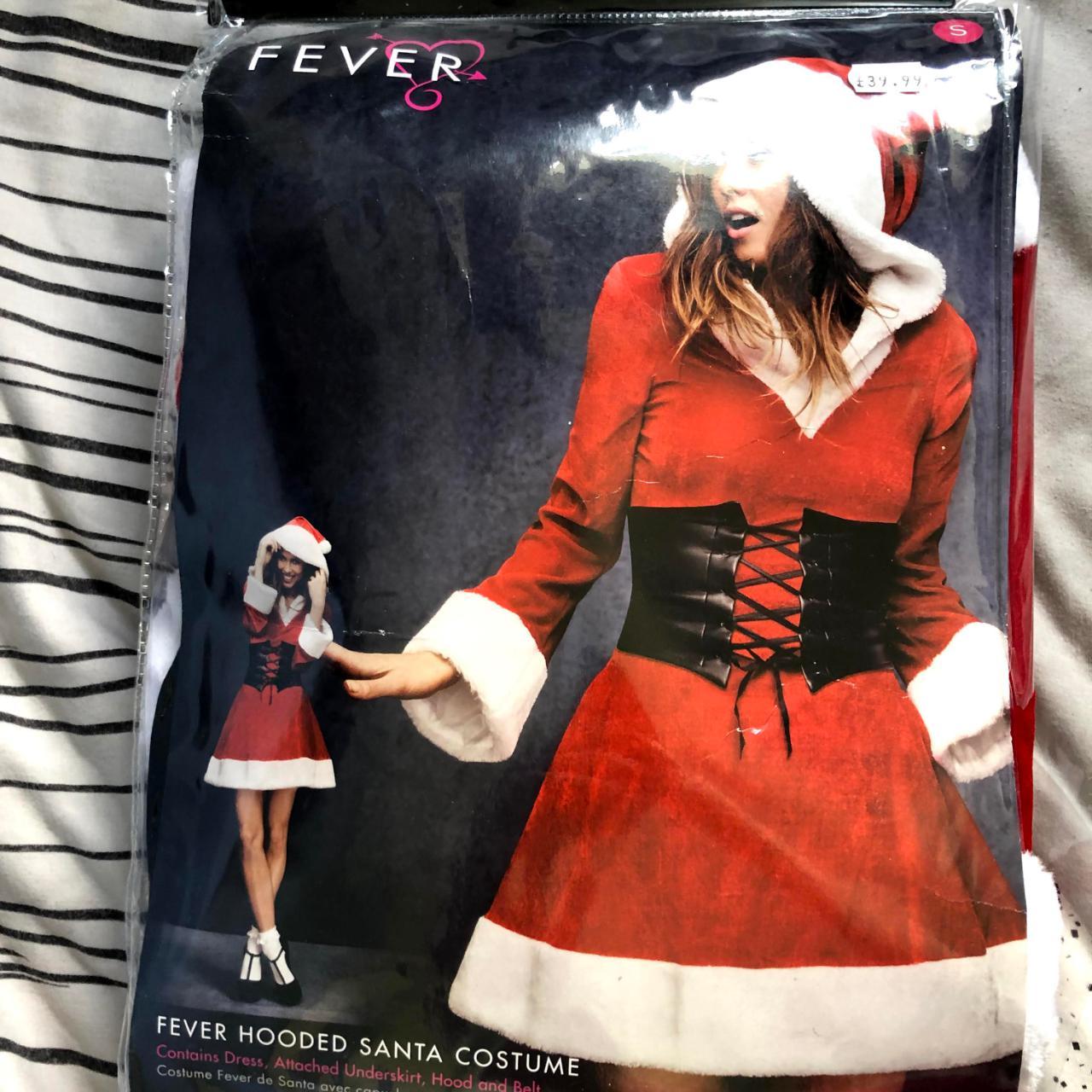 Fever Hooded Santa Costume Adult Red White Fever Hooded Santa Costume Adult Red White