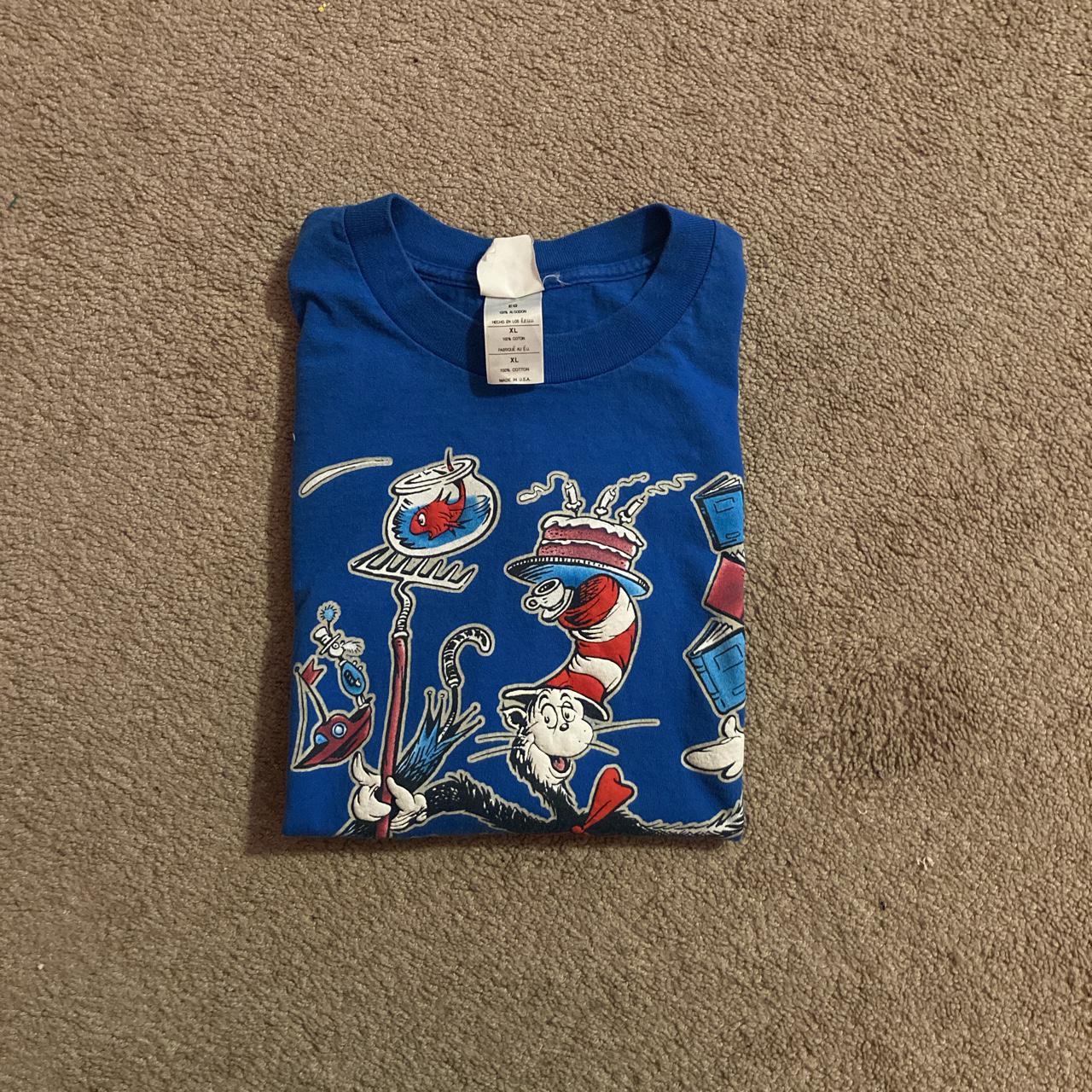 Size XL cat in the hat tshirt, great condition. Depop