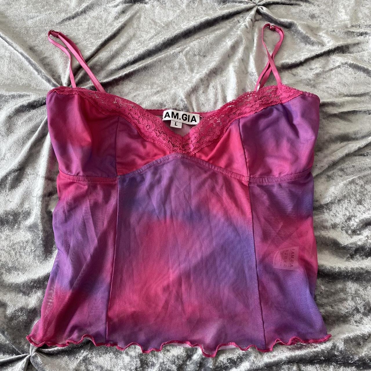 I AM GIA mesh cami top, never worn. #iamgia #cami... - Depop