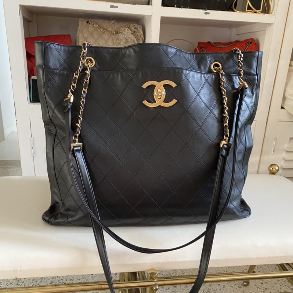 Chanel Rare XL Supermodel Tote Travel Bag Circa 1988 Vintage