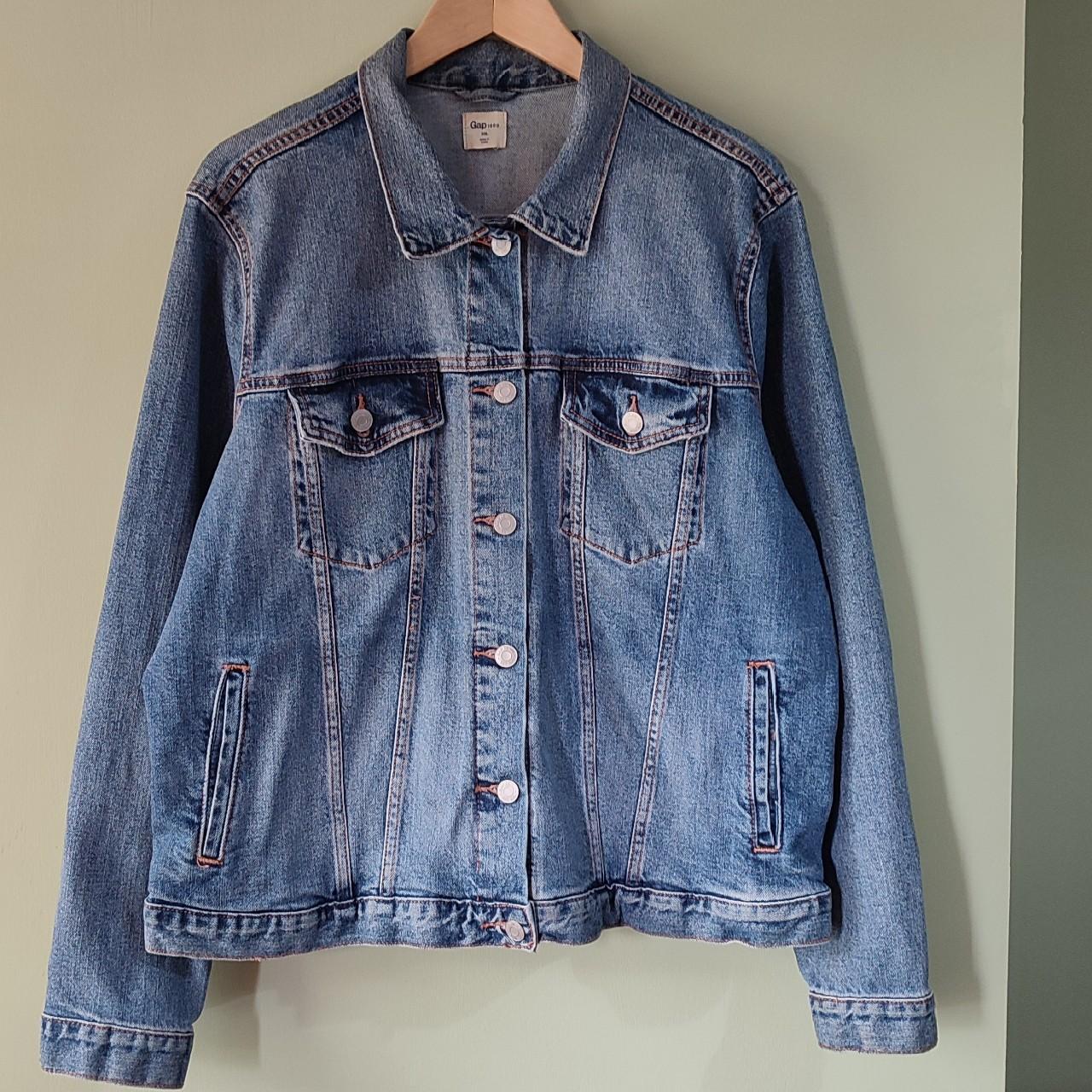 GAP denim jacket Mid wash blue denim jacket from... - Depop