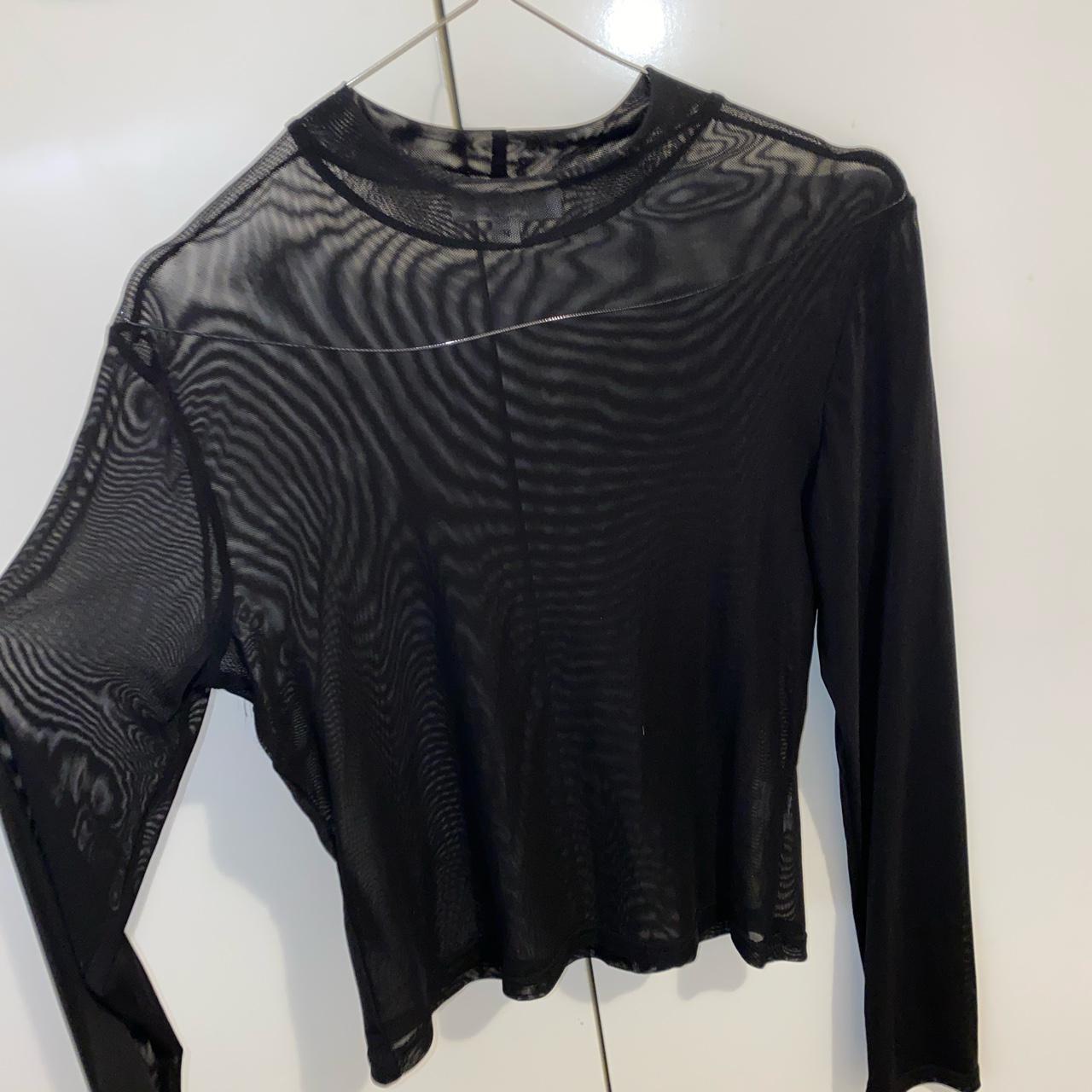 Mesh see through long sleeve Brought from... - Depop