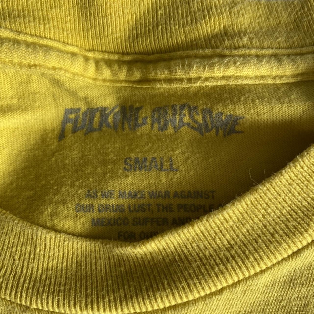 Yellow fucking Awesome T shirt. Perfect condition,... - Depop
