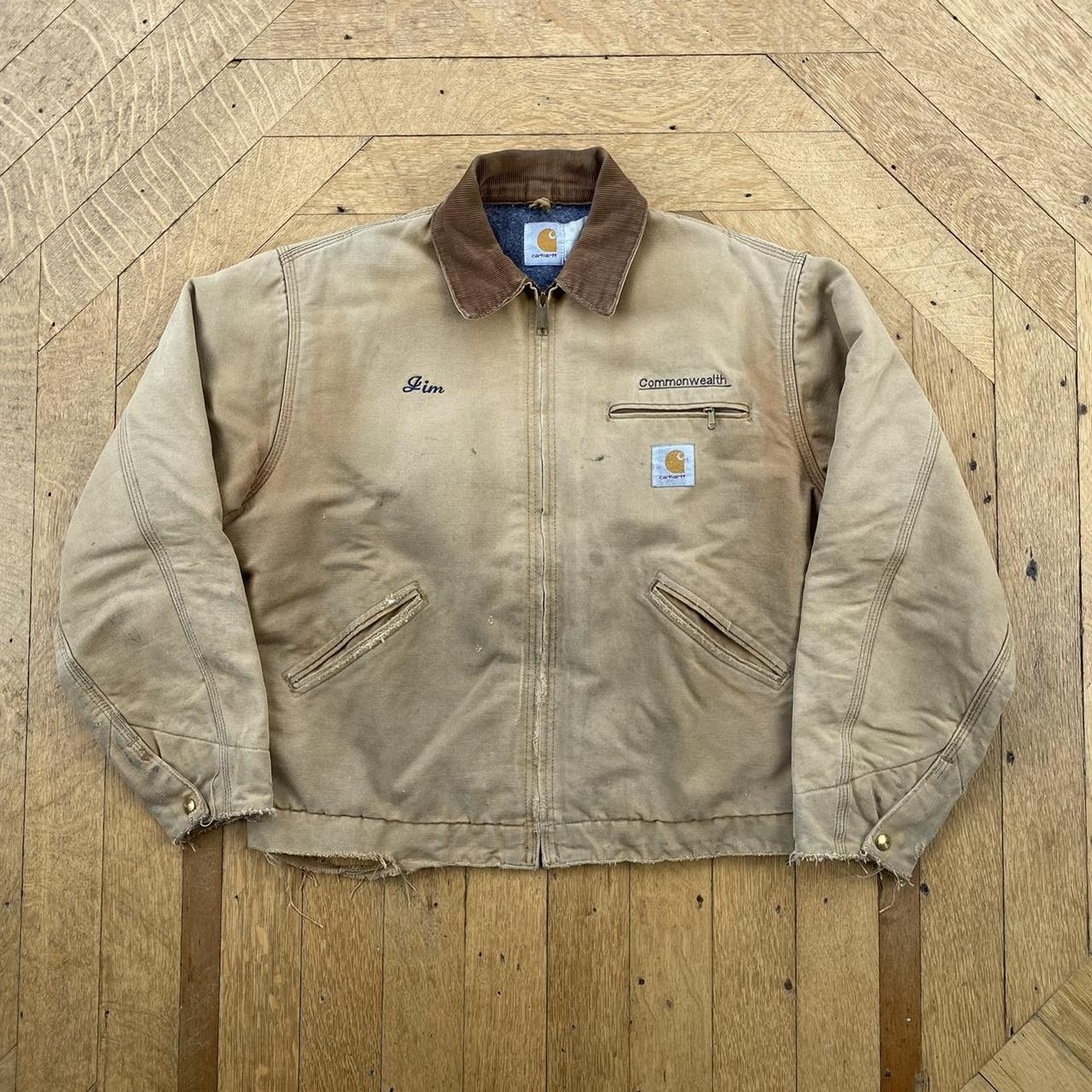 vintage carhartt detroit work jacket