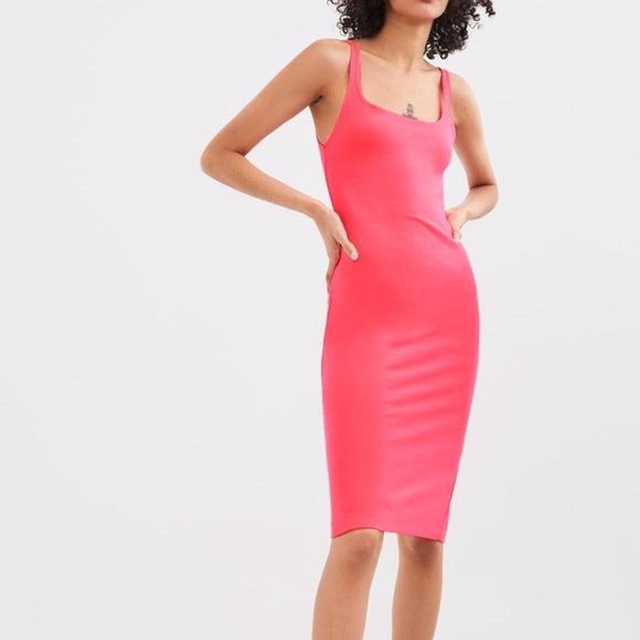 zara bodycon dress midi