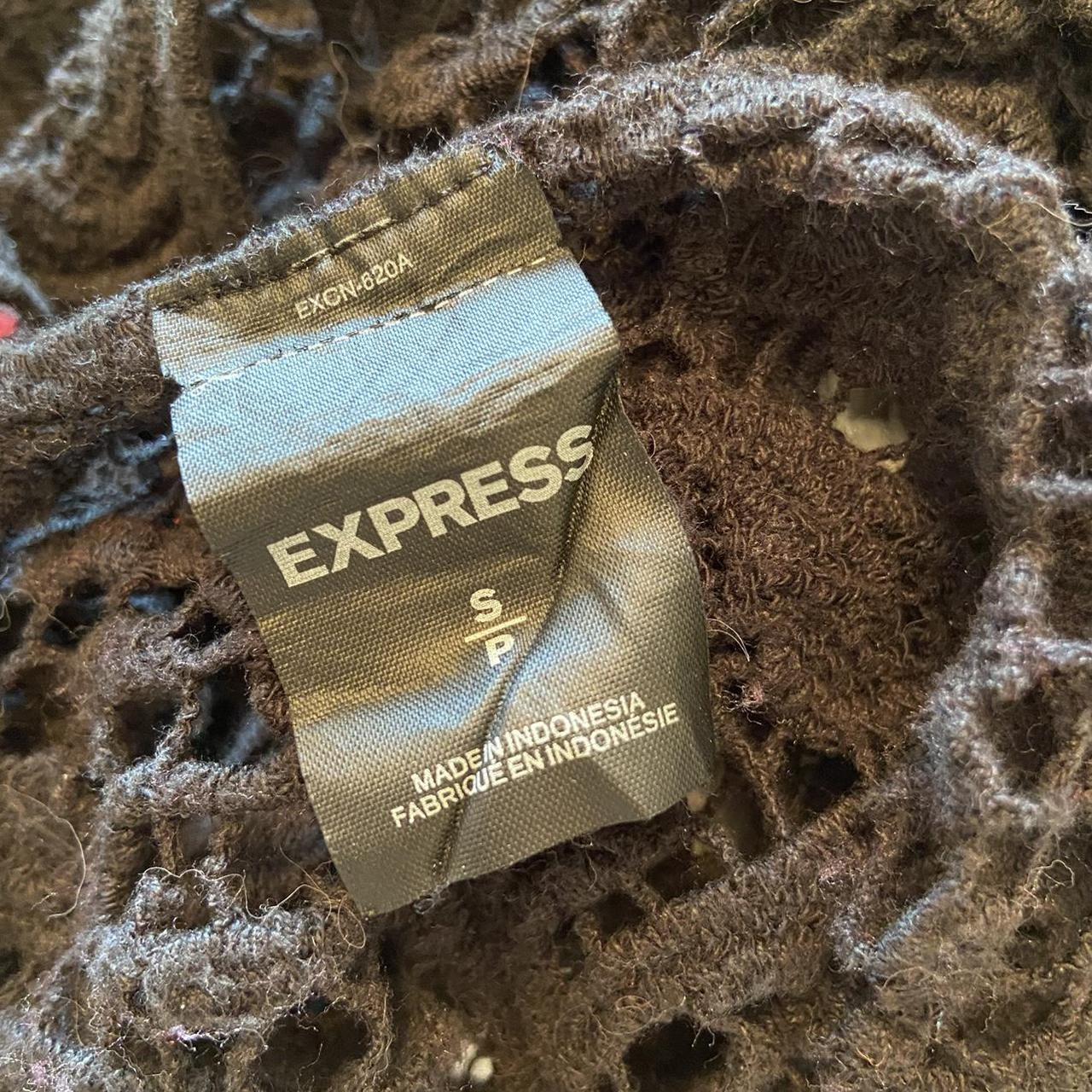 ♠️ Black Express crochet lace crop top ♠️ Size S ♠️ Depop