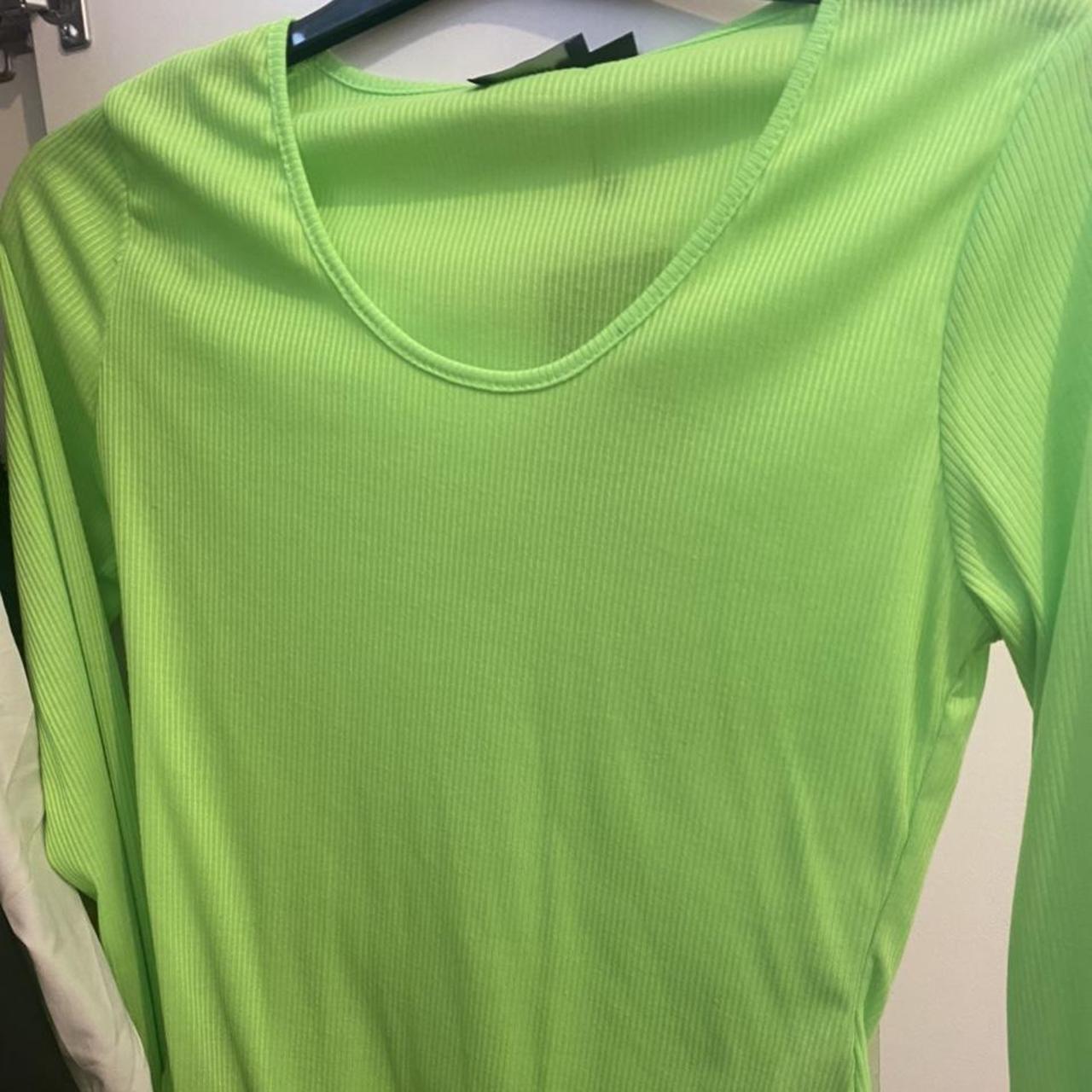 Neon green rave bodysuit plt #bodysuit #rave - Depop