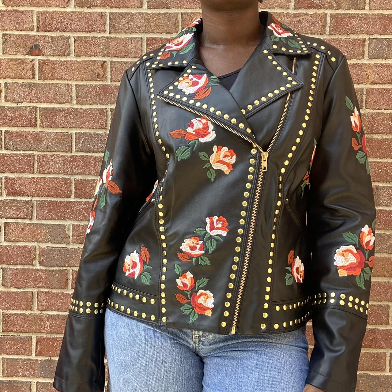 Women's Black and Red Jacket | Depop