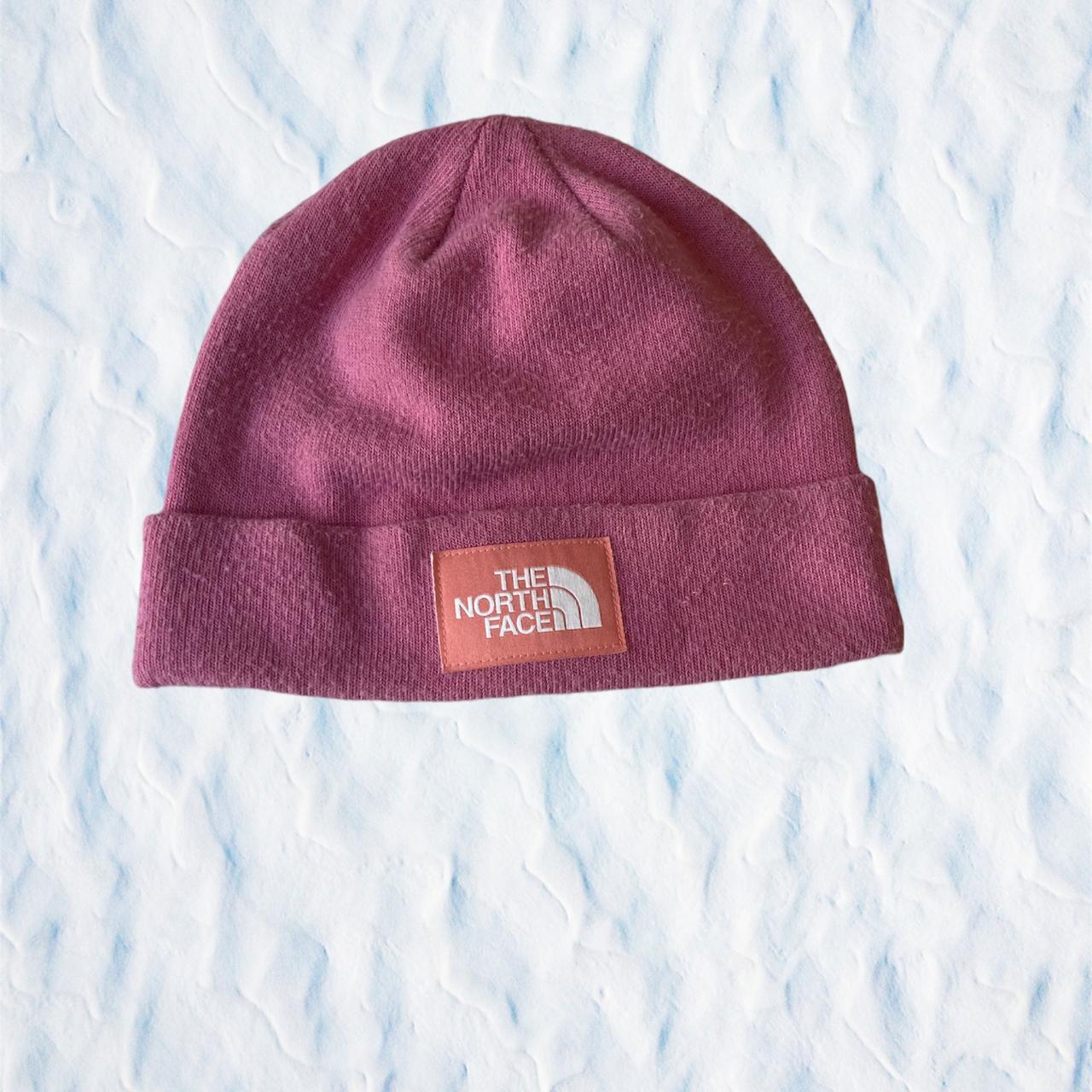 North Face beanie in pink - Condition: Perfect... - Depop