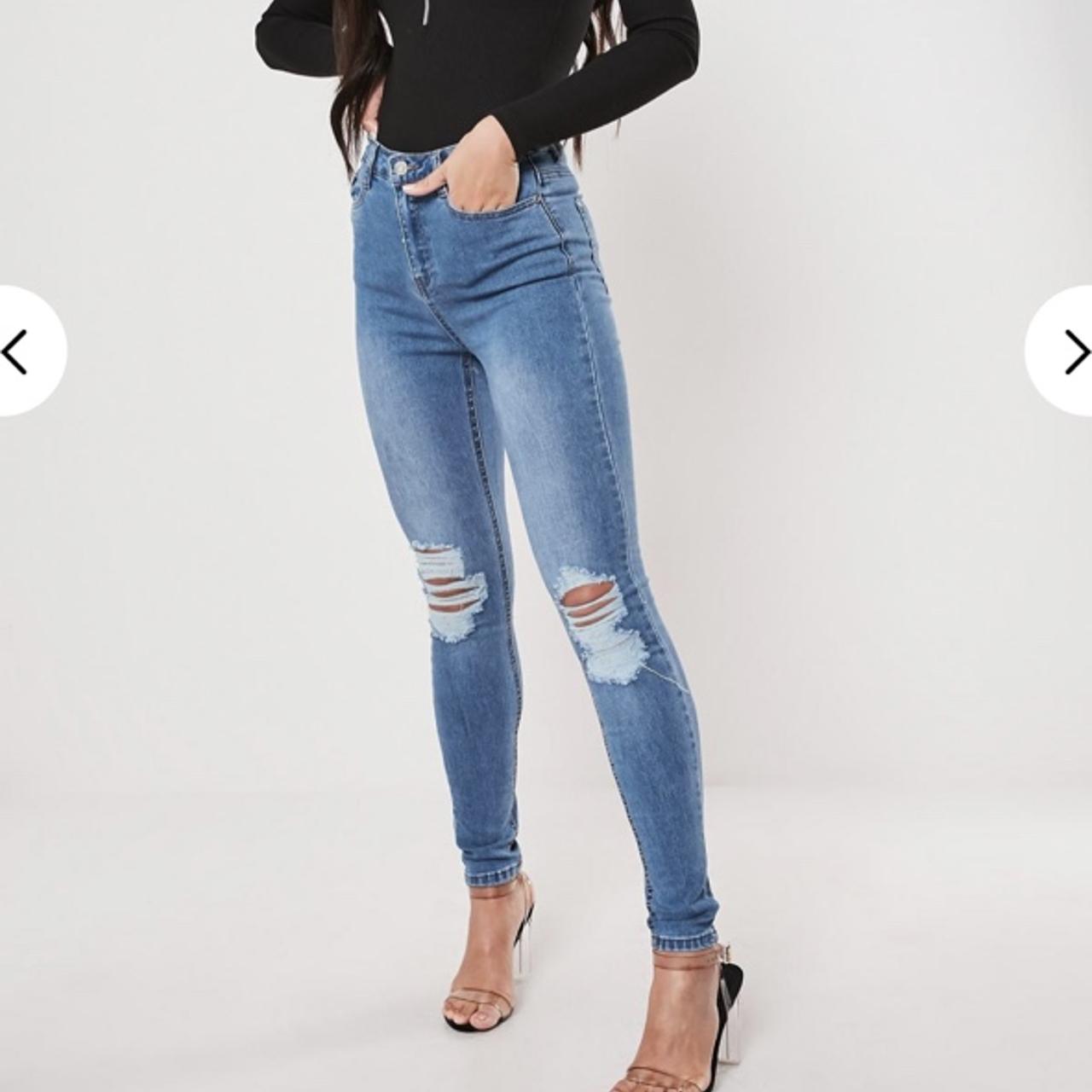 Missguided sinner high fashion waisted skinny jeans