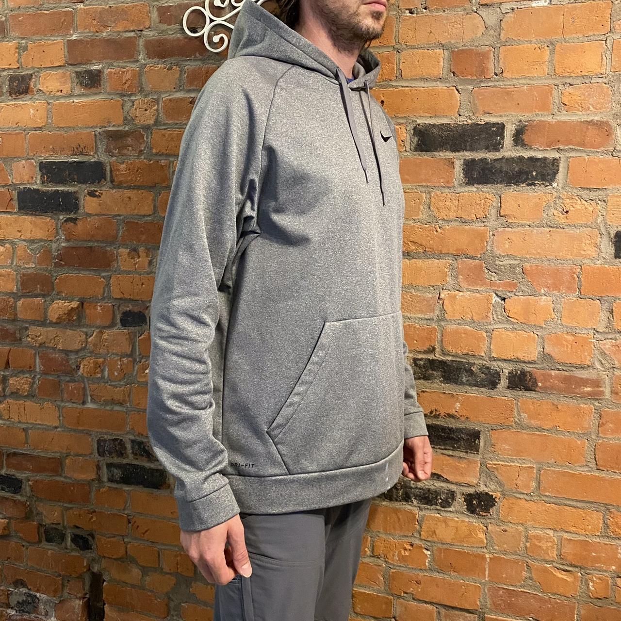 Nike Dri-Fit Grey Hoodie Sweatshirt , Size: XL.