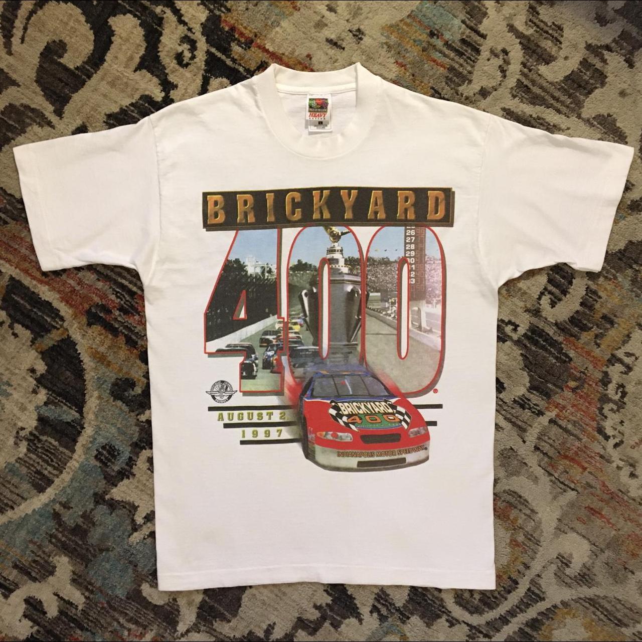 NASCAR Brickyard 400 Vintage 90s Tshirt August 2 Depop