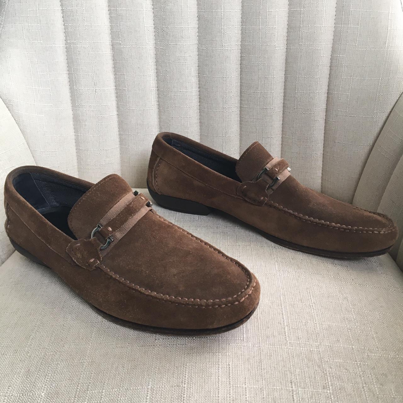 ferragamo suede loafers