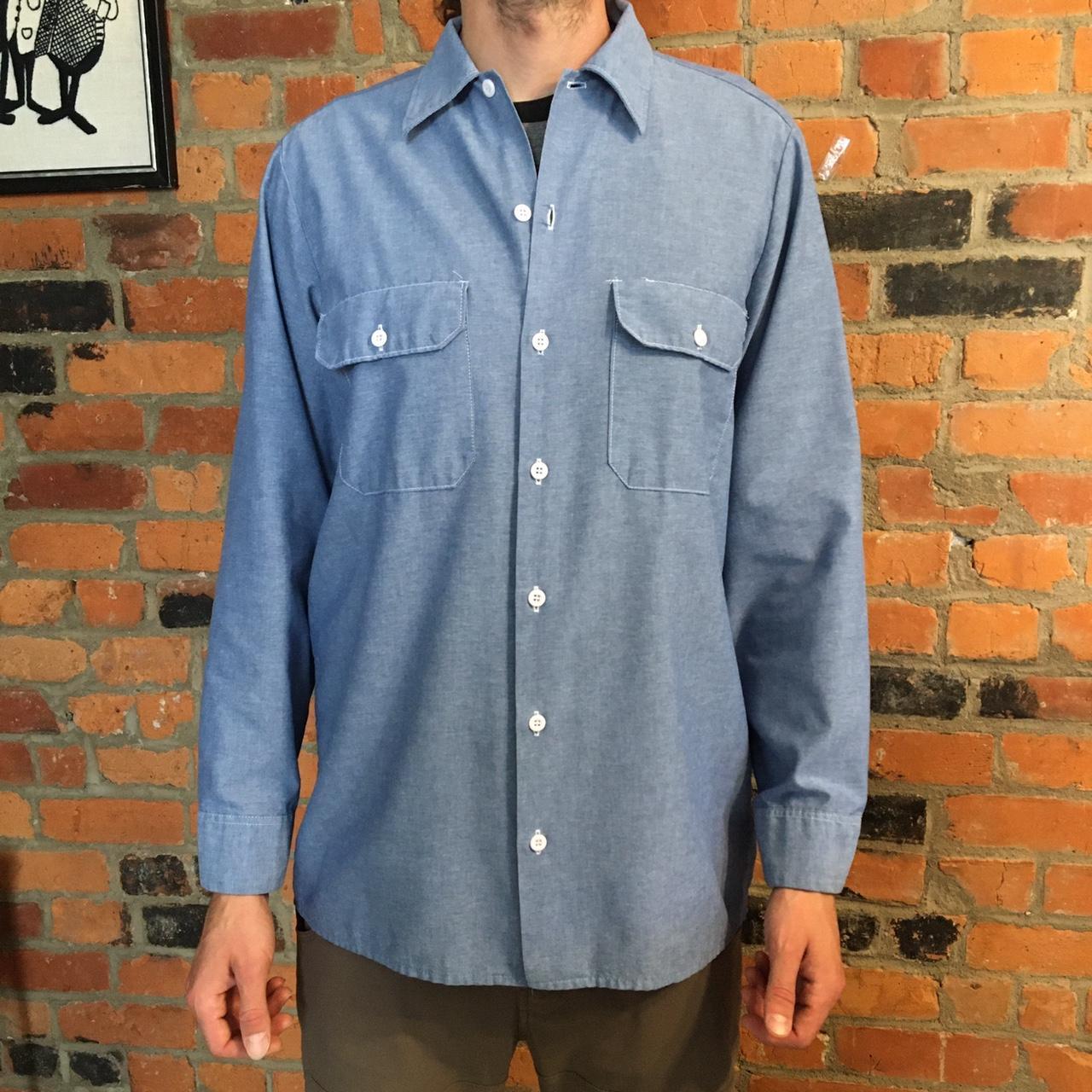 Dickies Vintage 90s Workwear Button Down Shirt *Made | Depop