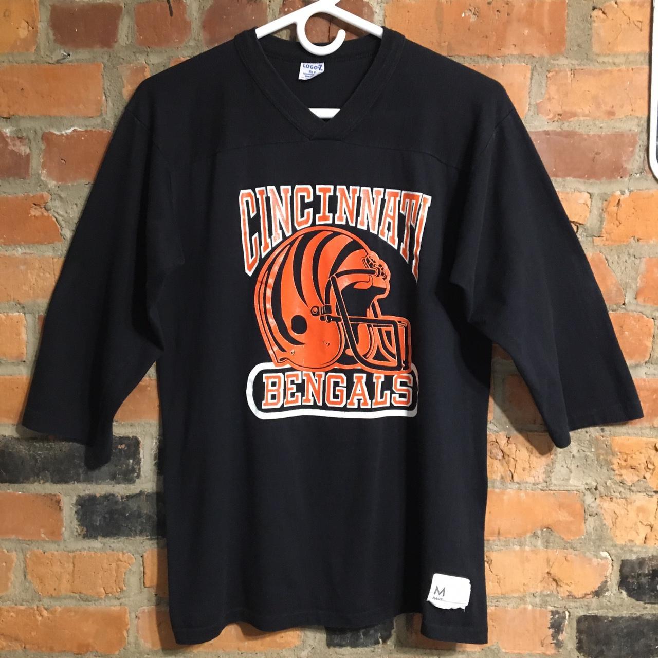 Vintage 80's NWT Cincinnati Bengals t shirt. Single - Depop