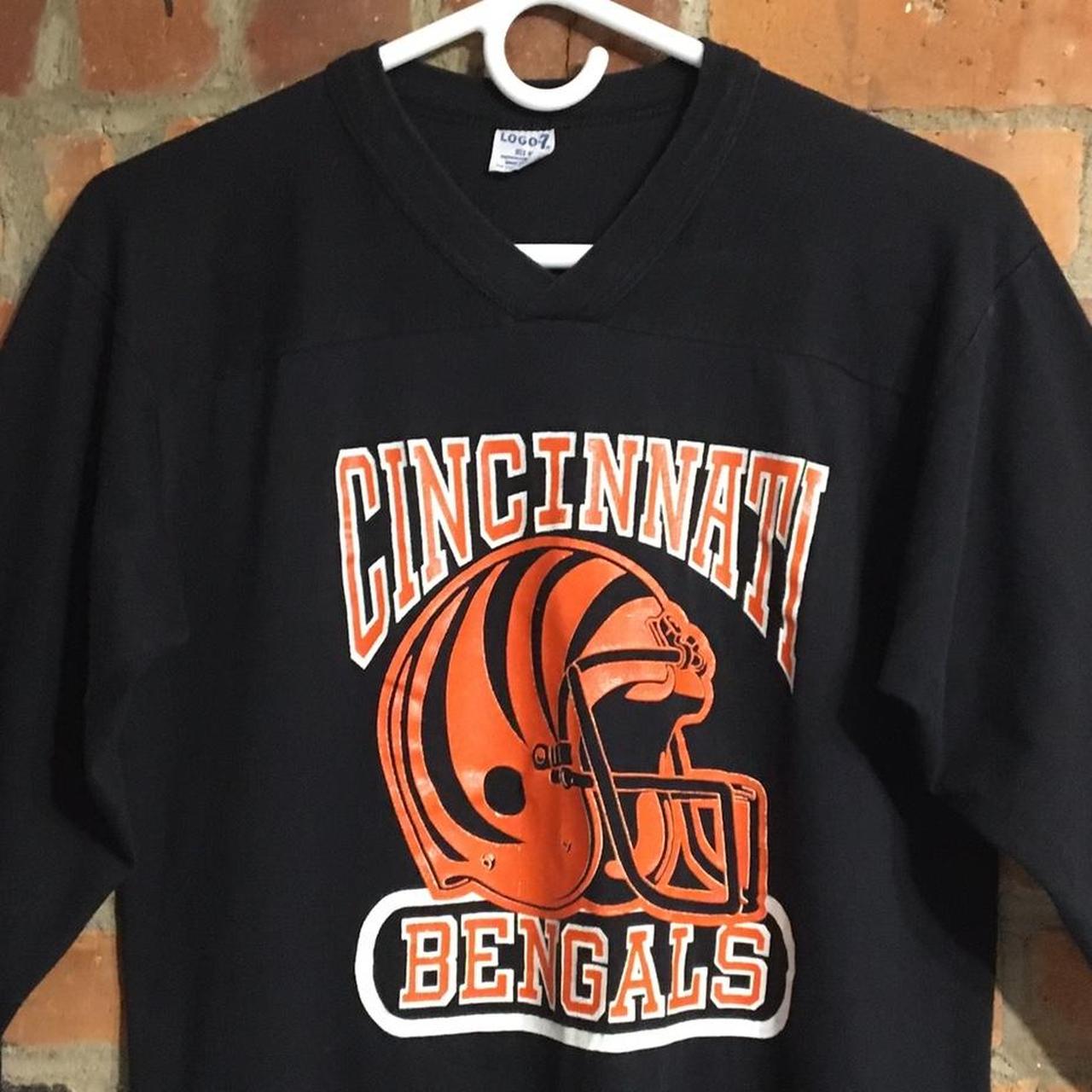 Vintage 80's NWT Cincinnati Bengals t shirt. Single - Depop