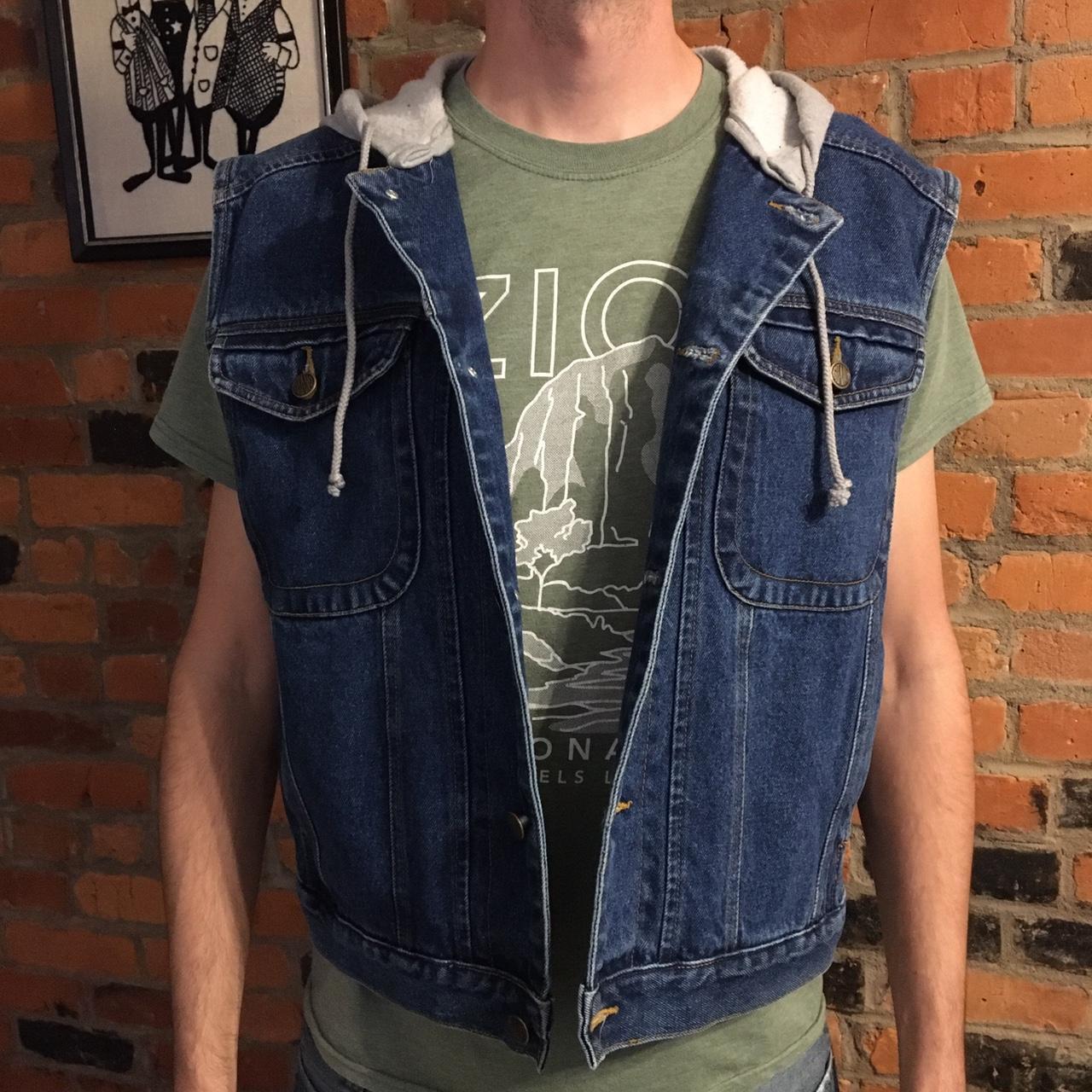 Gitano Men's Blue and Grey Gilet