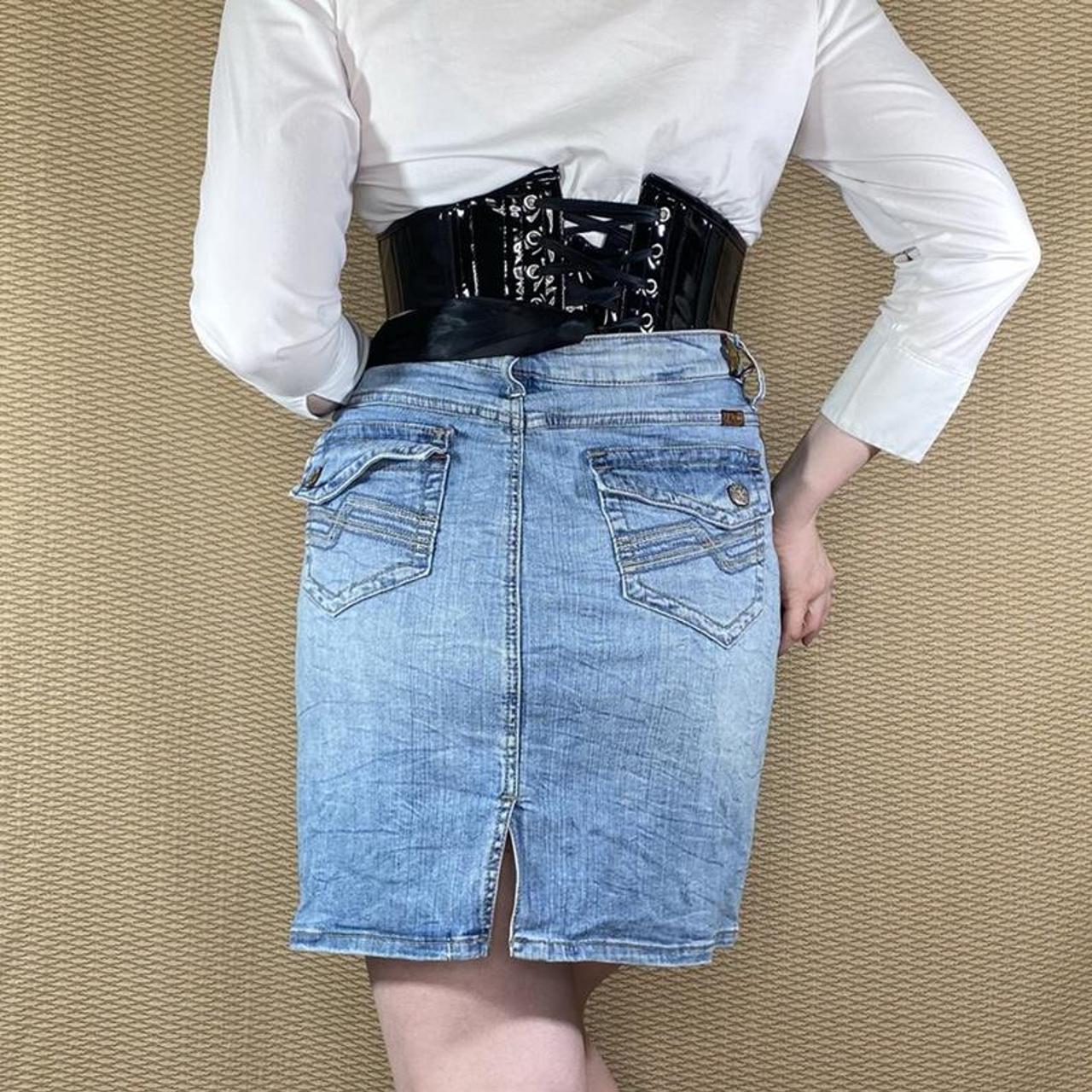 Product Image 2 - Midi jean skirt, size 18.

Clothing