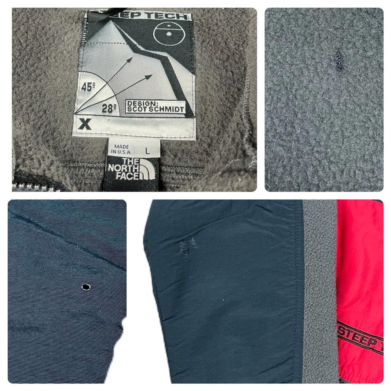 Vintage North Face Steep Tech Fleece Full Zip 1990s... Depop