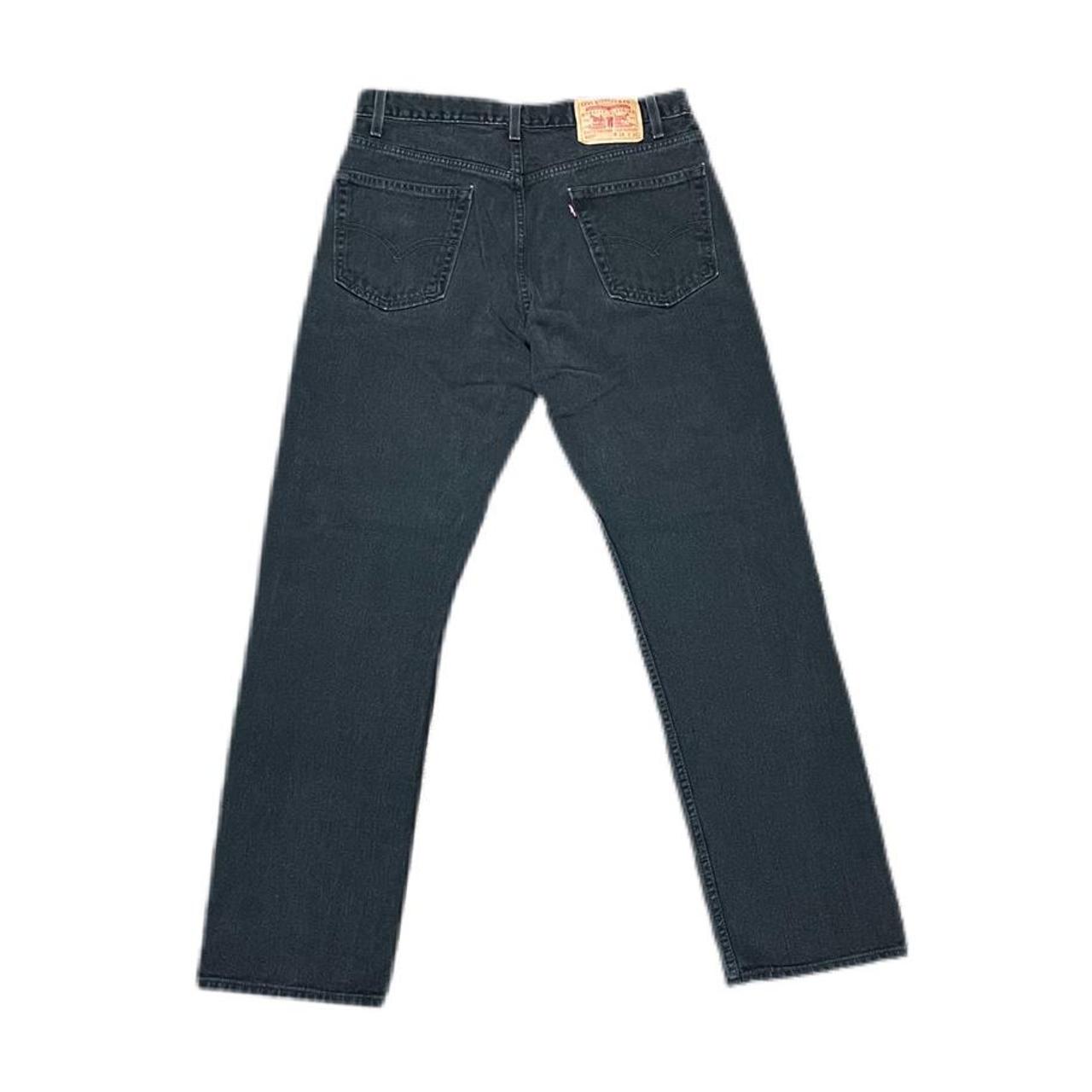 Vintage Levi’s 550 Black Denim Jeans Regular Fit... - Depop