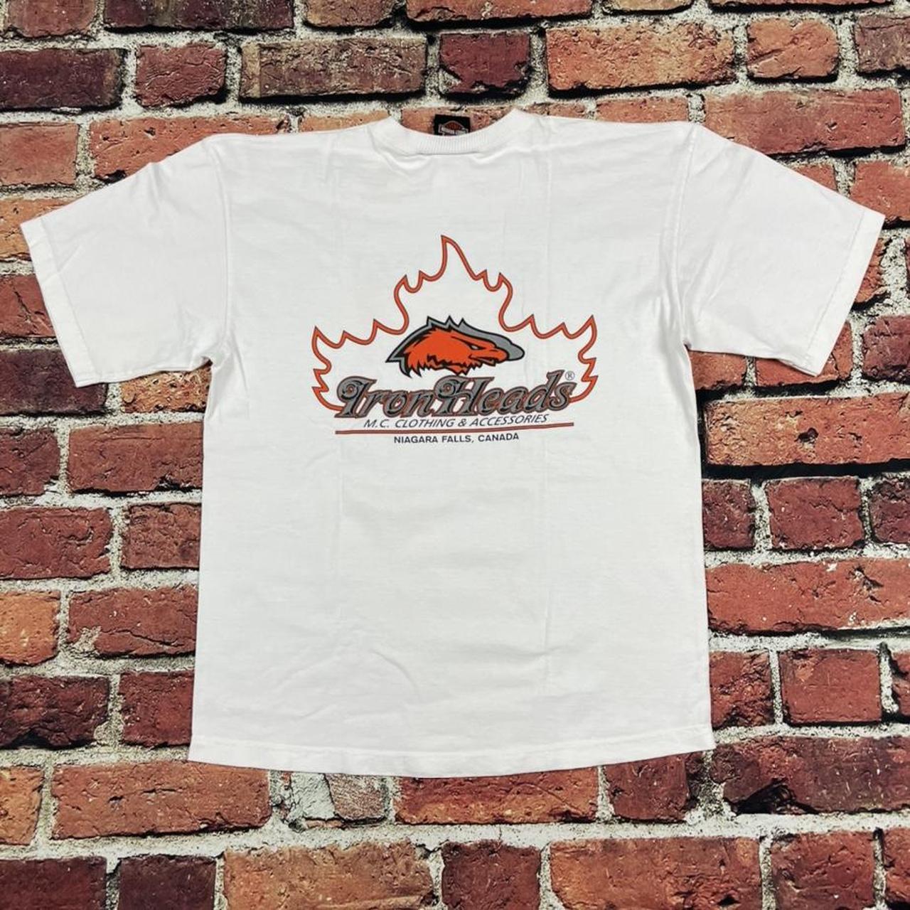white vintage harley davidson t shirt
