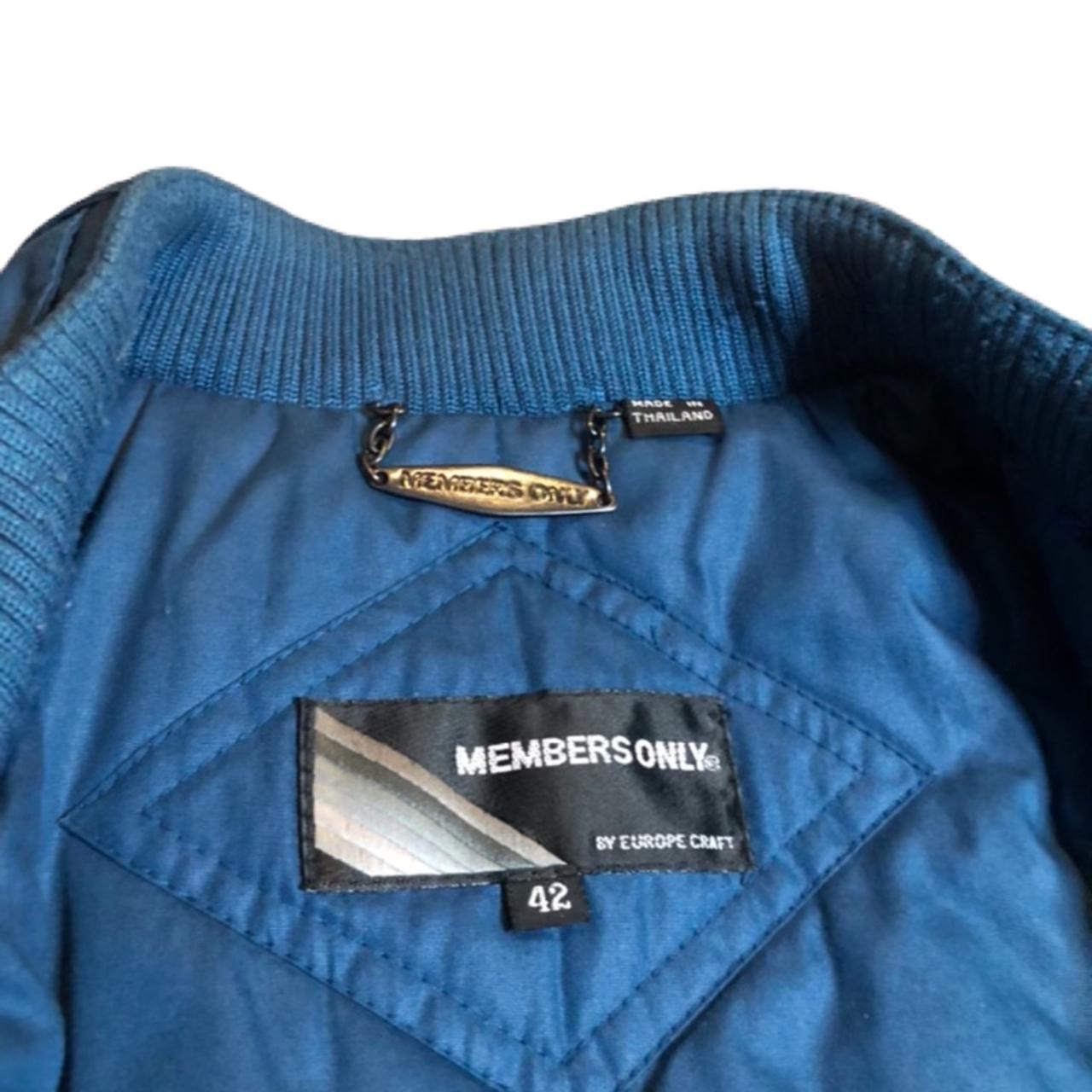 Vintage 80s Members Only OG blue jacket In great - Depop