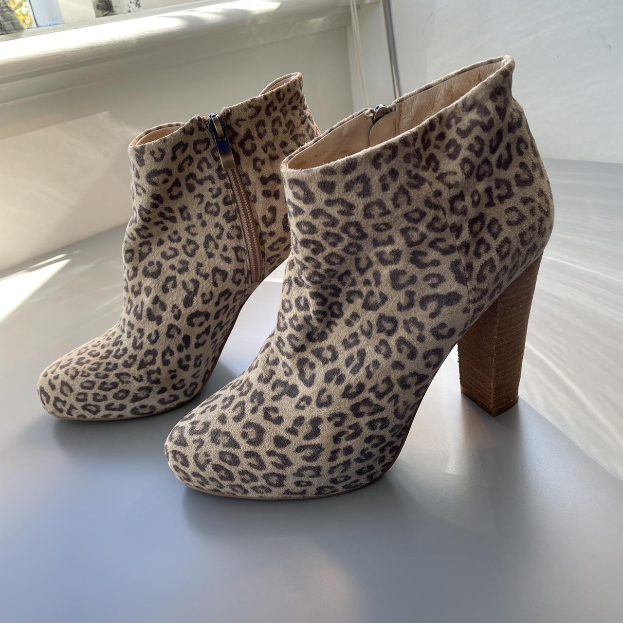 wide calf leopard print boots