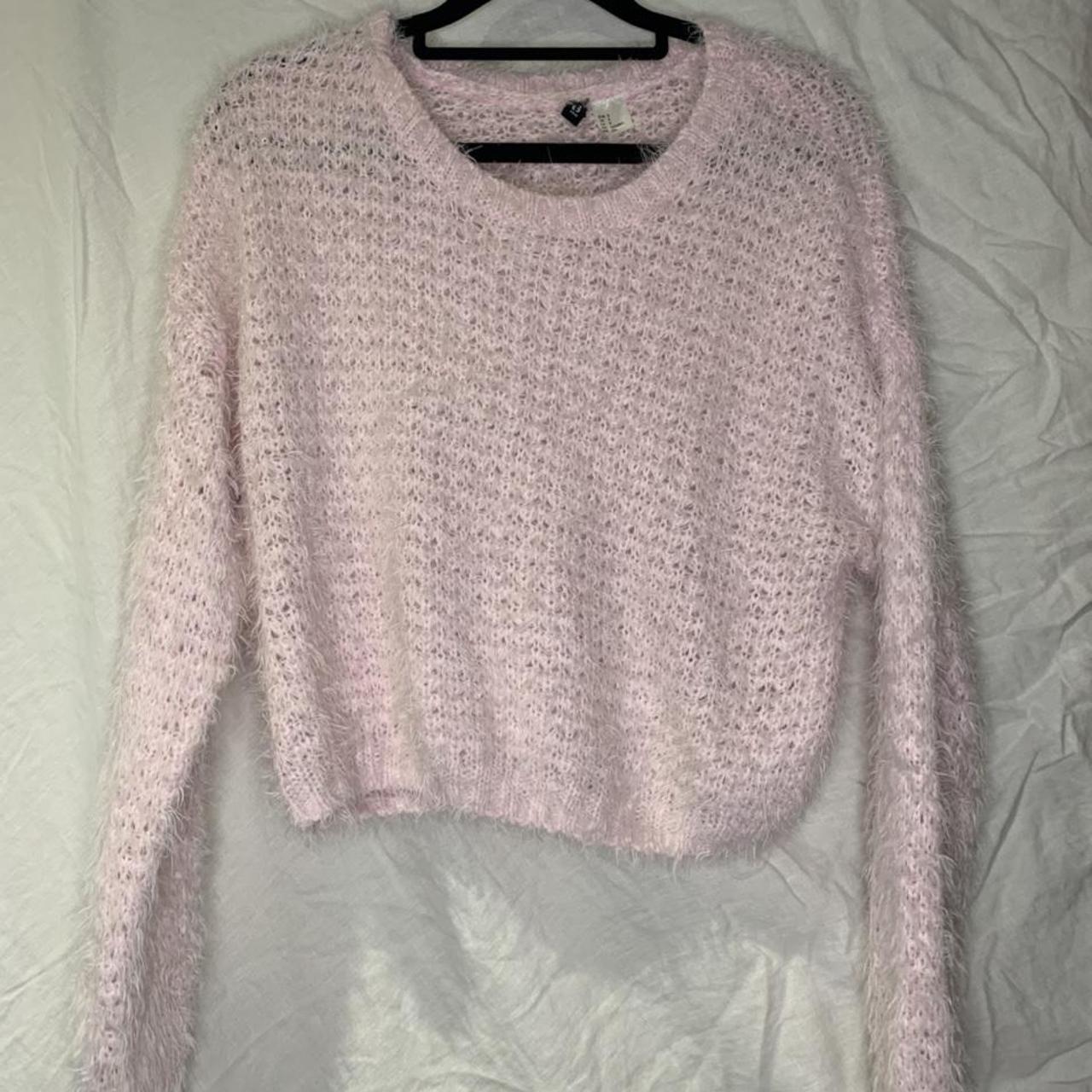 H&M Women's Pink Sweatshirt | Depop