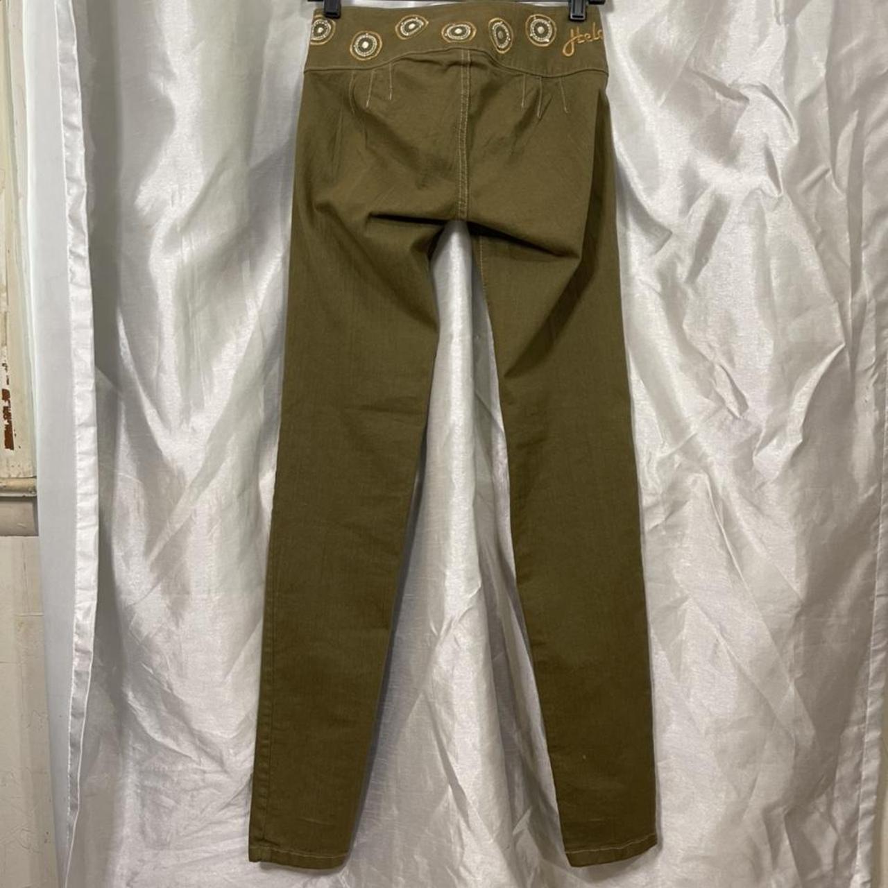 Hélas Women's Gold and Green Jeans (4)