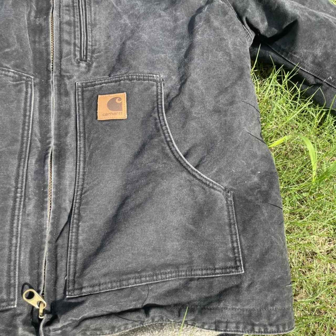 Vintage Distressed Carhartt Jacket... - Depop