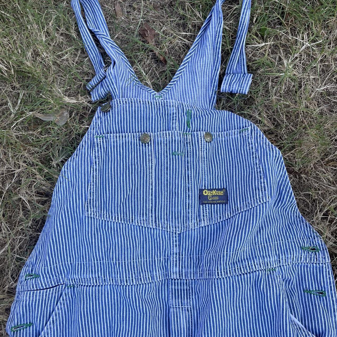 Vintage Train Conductor Pin Strip Overalls Osh... - Depop