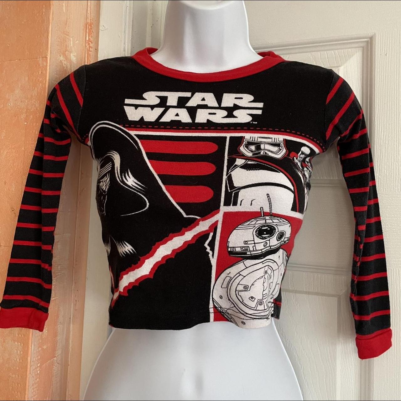 Star Wars black and red baby crop top! Soft and very... - Depop