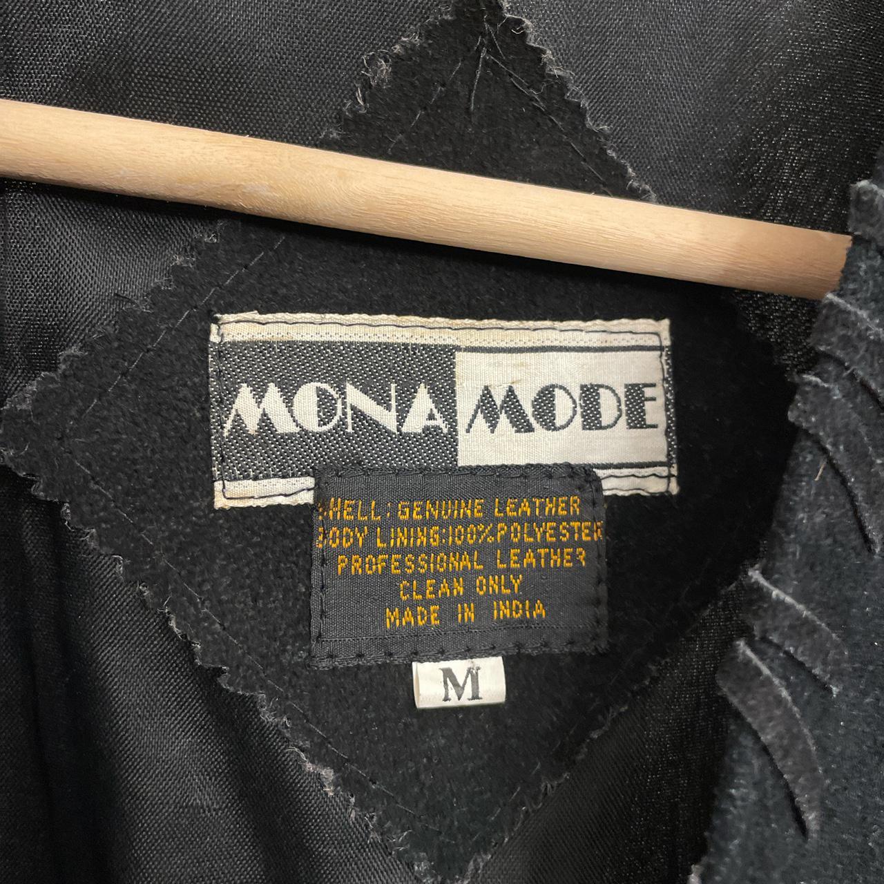 vintage Mona Mode black western boho genuine leather... - Depop