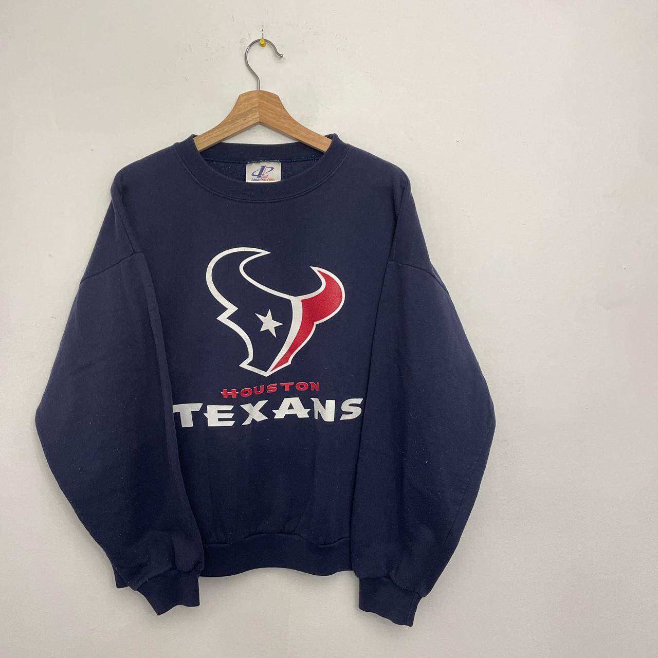 Houston Texans Crewneck Sweater Men’s Size L Nutmeg CSA USA made