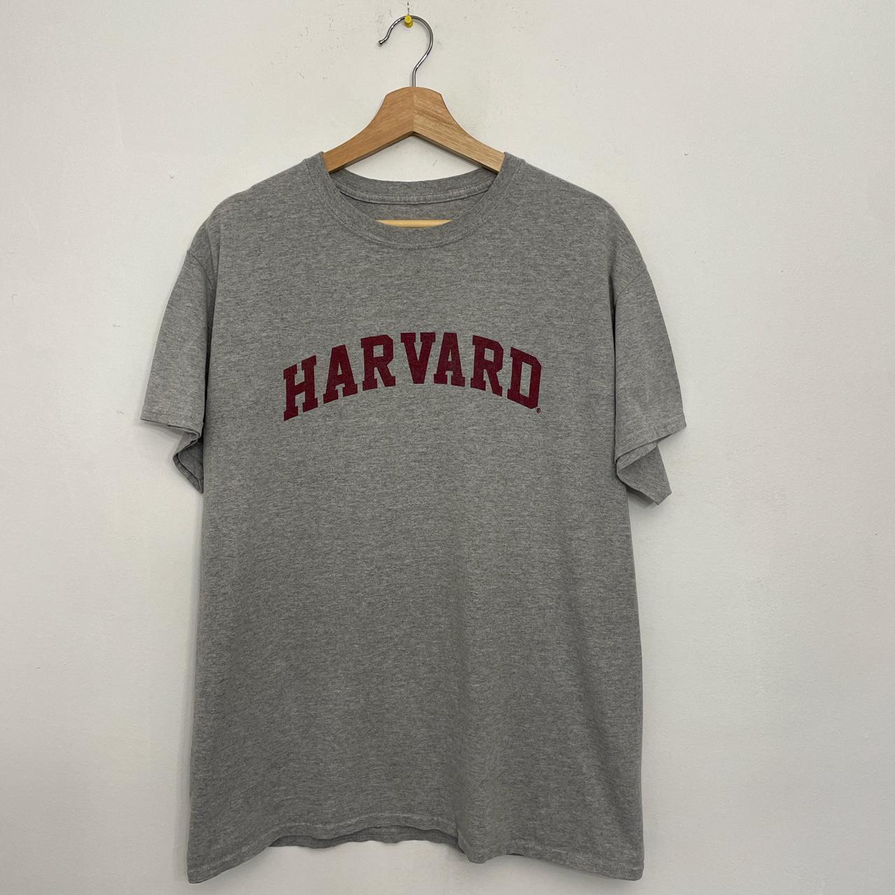 Vintage Harvard Tee Classic Print No size tag Fits... - Depop